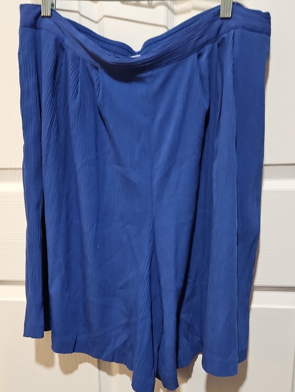Vintage Alfred Dunner Royal Blue High Waist Pleated Women's Shorts